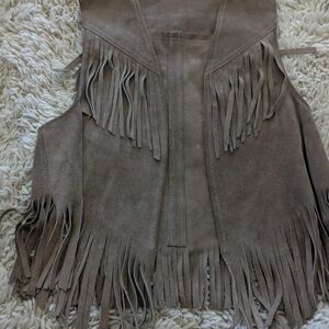 Fringed Suede Vest